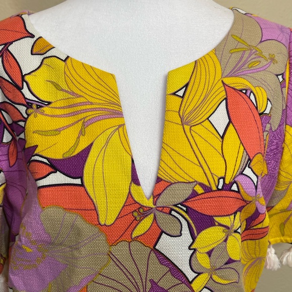 Trina Turk Raine Tassel Shift Dress women’s 8 NWOT - Picture 6 of 11